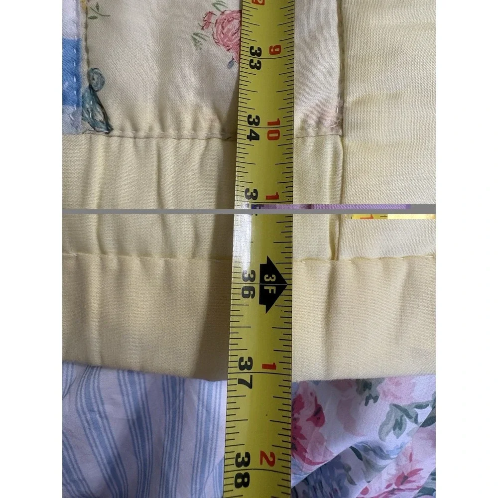 Vintage Handmade Quilt Baby Blanket Crib 37